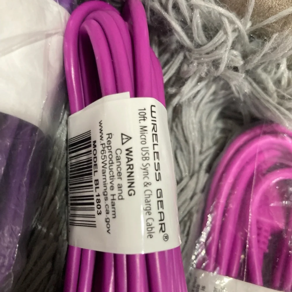 Lot of 14 Wireless Gear 10’ Micro USB cables